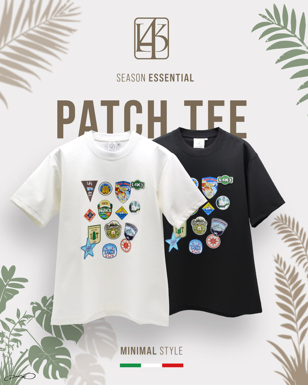 【L4K3】 PATCH T-SHIRTS 遊び心と職人気質が交差する夏の新定番！