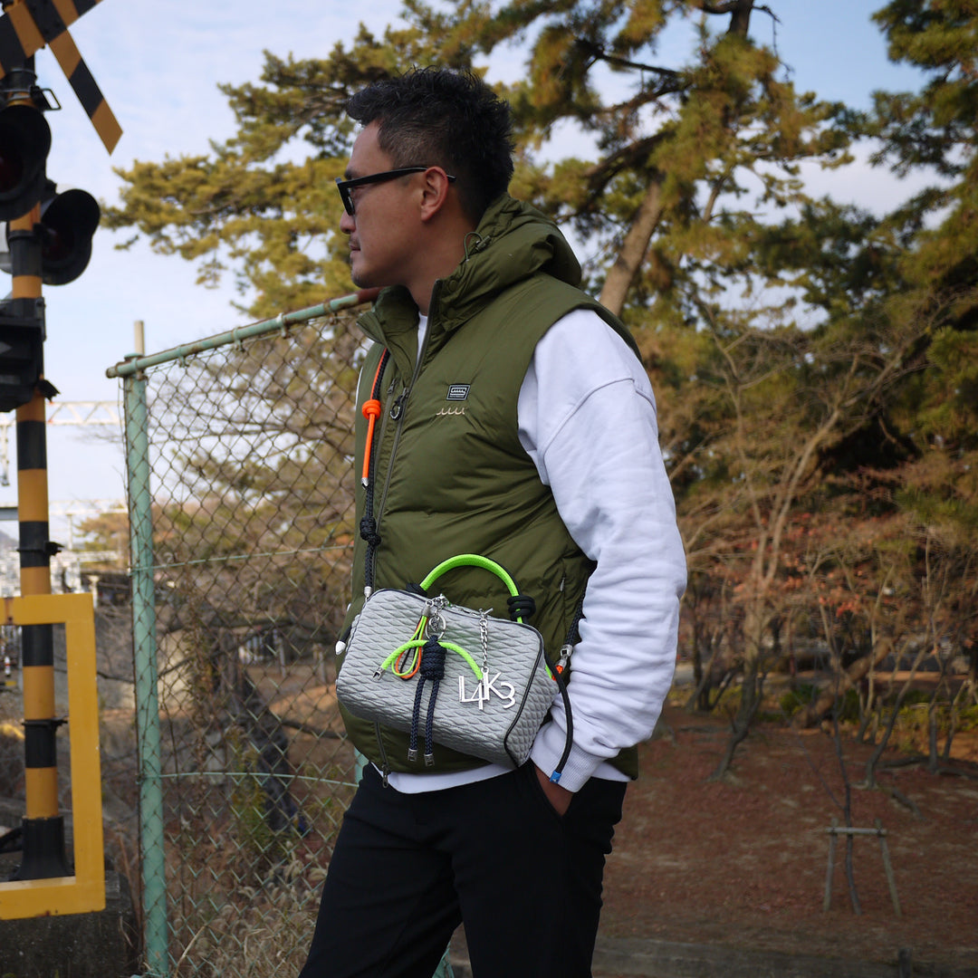 【MUTA】CROSS HEAT ダウンベスト　KHAKI