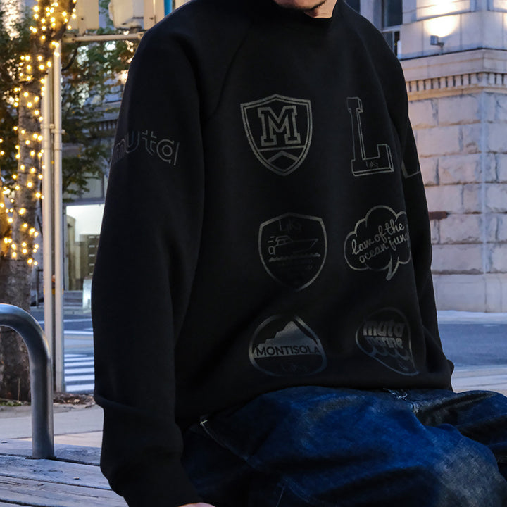 [L4K3][L4K-SPJC443422LK] L4K3×MUTA Drawstring Sweatshirt / BLACK 