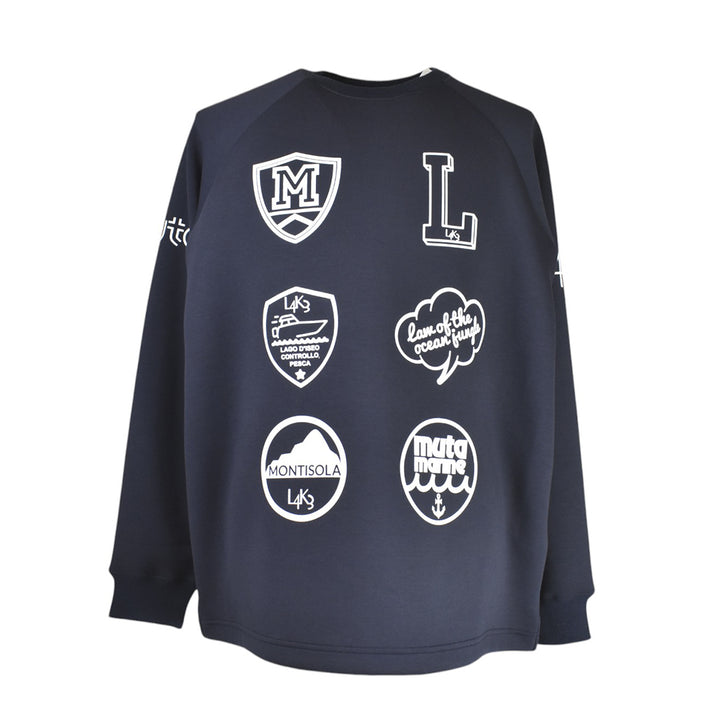 [L4K3][L4K-SPJC443422LK] L4K3×MUTA Drawstring Sweatshirt / NAVY