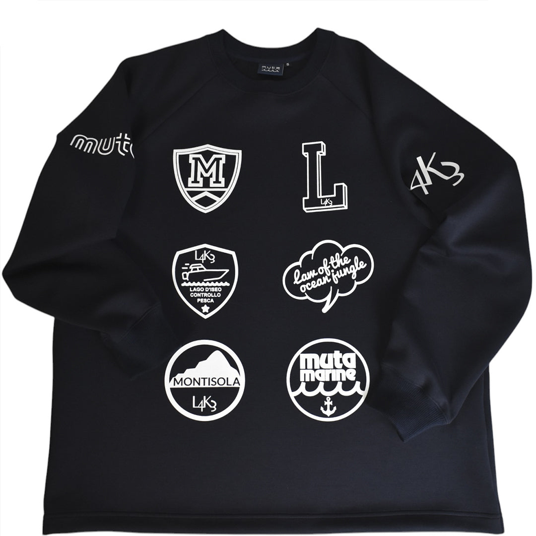 [L4K3][L4K-SPJC443422LK] L4K3×MUTA Drawstring Sweatshirt / NAVY