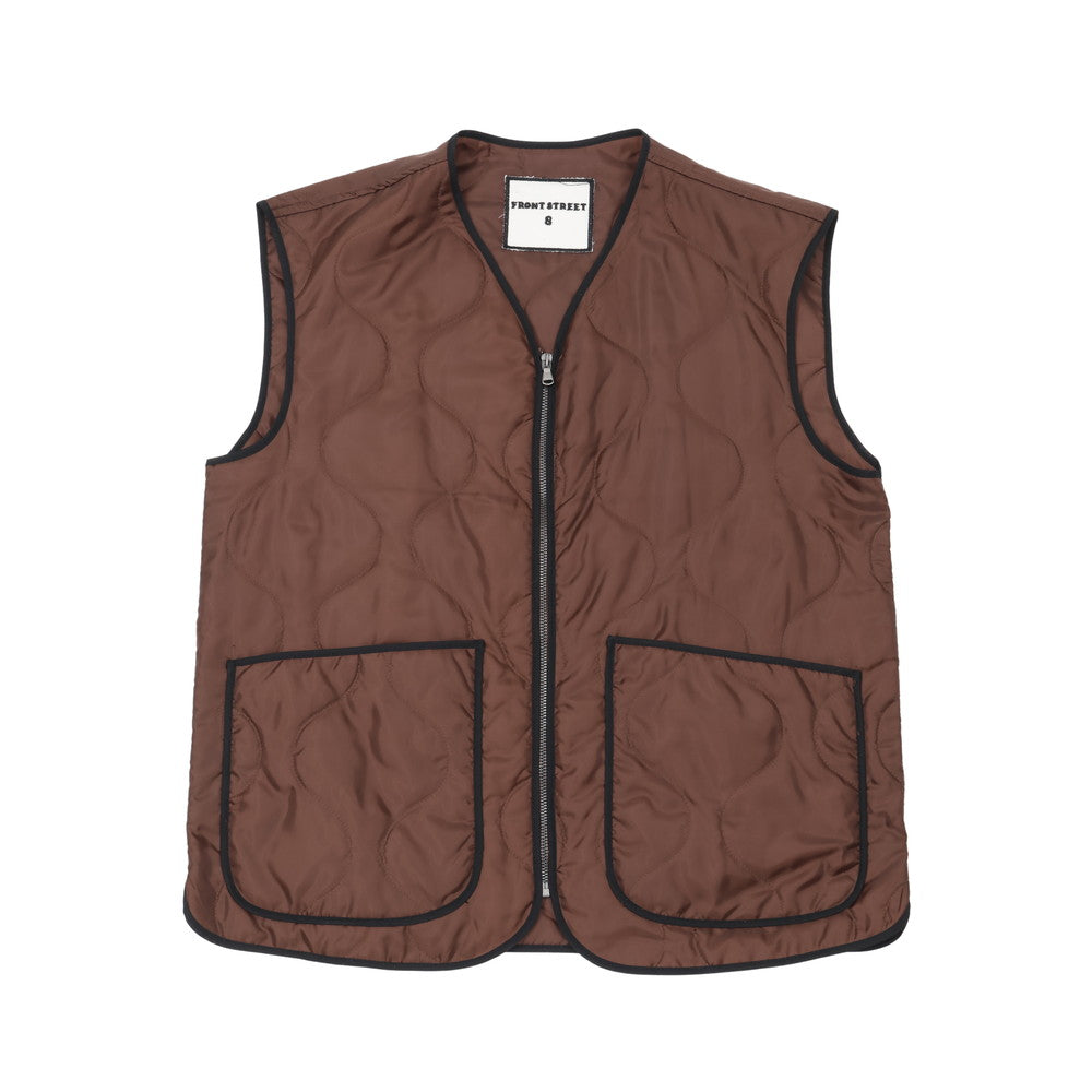 [FRONT STREET 8] Basic Quilted Vest 30100/L (TOPS) 