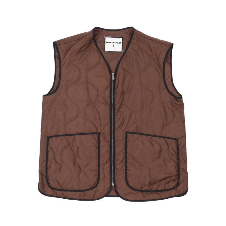 [FRONT STREET 8] Basic Quilted Vest 30100/L (TOPS) 