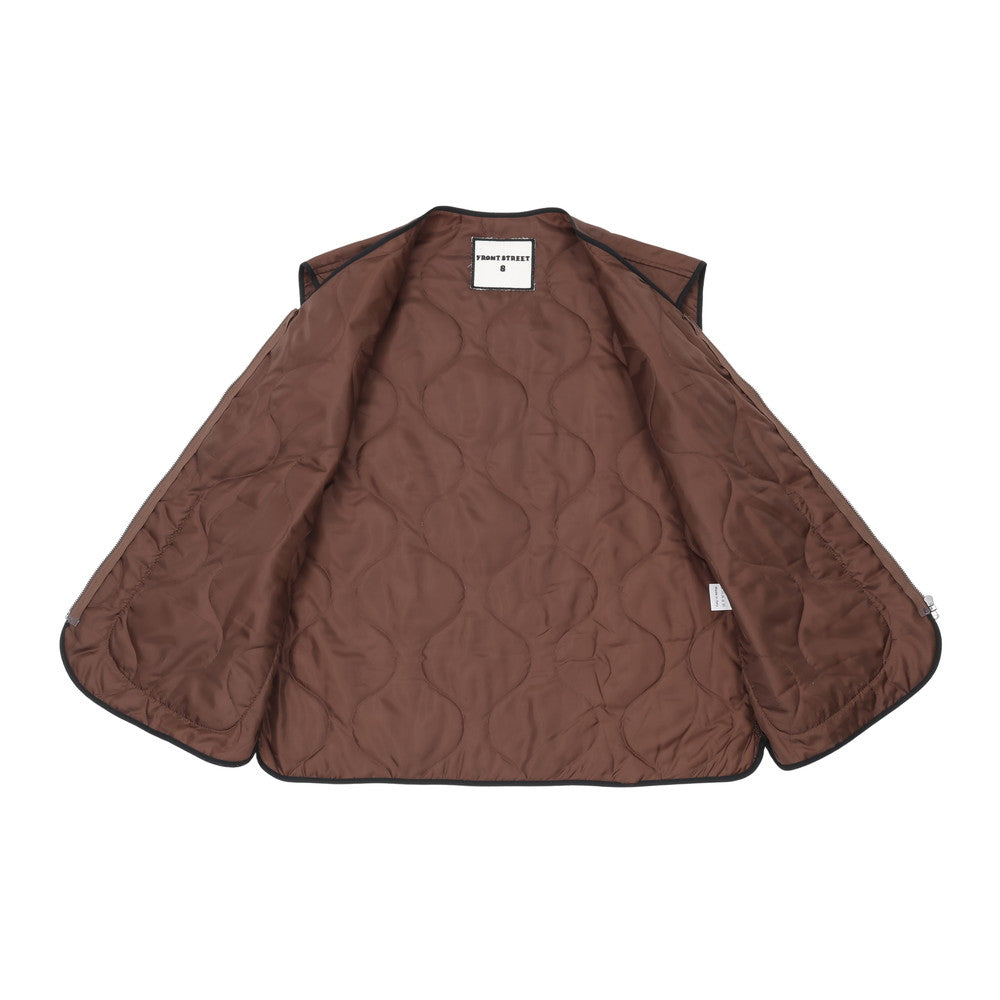 [FRONT STREET 8] Basic Quilted Vest 30100/L (TOPS) 