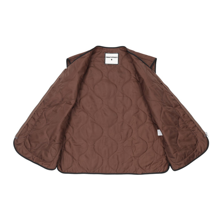 [FRONT STREET 8] Basic Quilted Vest 30100/L (TOPS) 