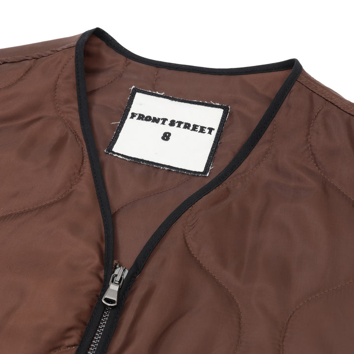 [FRONT STREET 8] Basic Quilted Vest 30100/L (TOPS) 