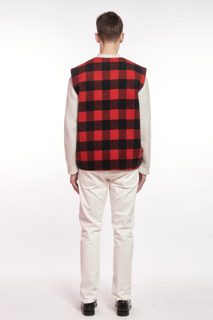 [FRONT STREET 8] Reversible Check Vest 30101/L (TOPS)