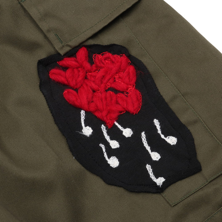 [FRONT STREET 8] Embroidered and Patched Cargo Pants 30280/L (PANTS) 