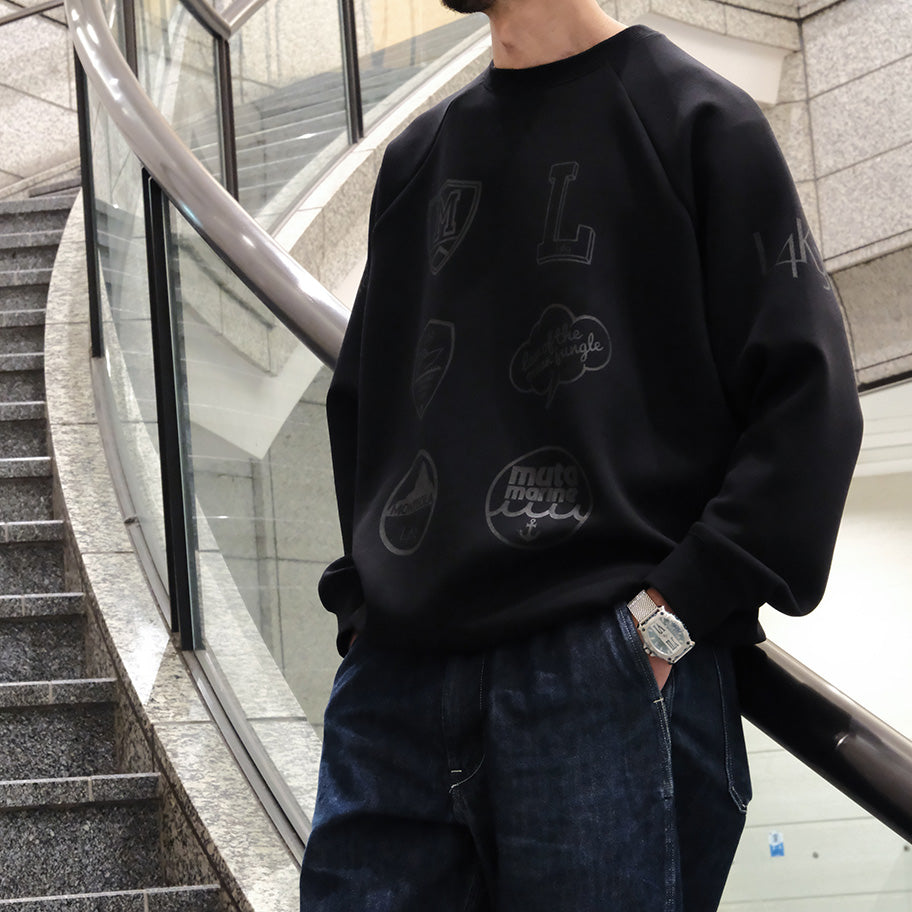 [L4K3][L4K-SPJC443422LK] L4K3×MUTA Drawstring Sweatshirt / BLACK 