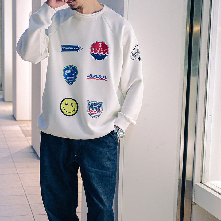 [L4K3×muta] [L4K-SPJC443423LK] Drawstring Sweatshirt / WHITE/COLOR 