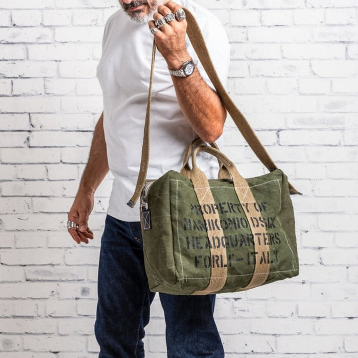 【MANIKOMIO DSGN】"38" PATCH / HERITAGE OLONA COTTON  MILITARY