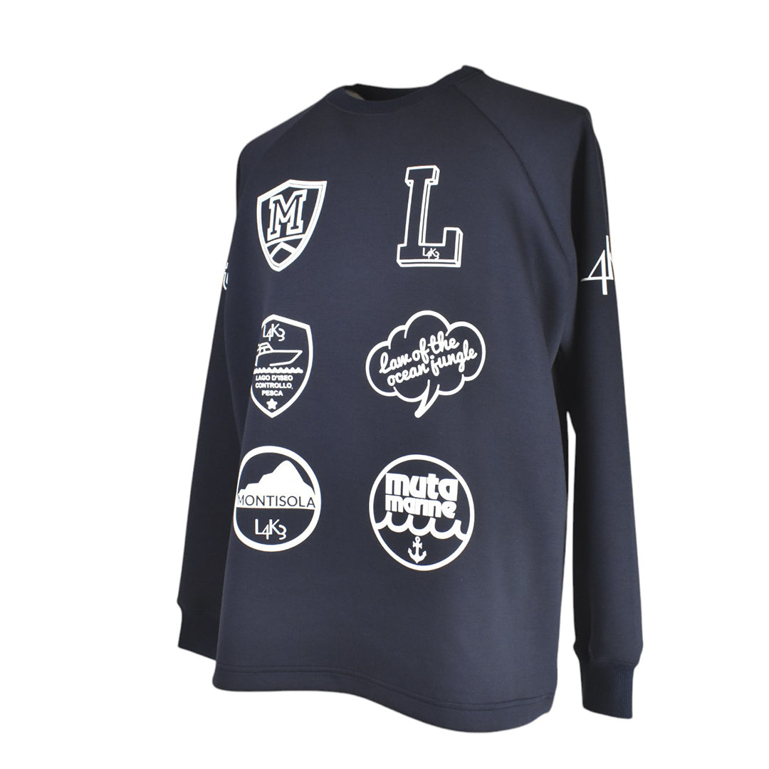 [L4K3][L4K-SPJC443422LK] L4K3×MUTA Drawstring Sweatshirt / NAVY