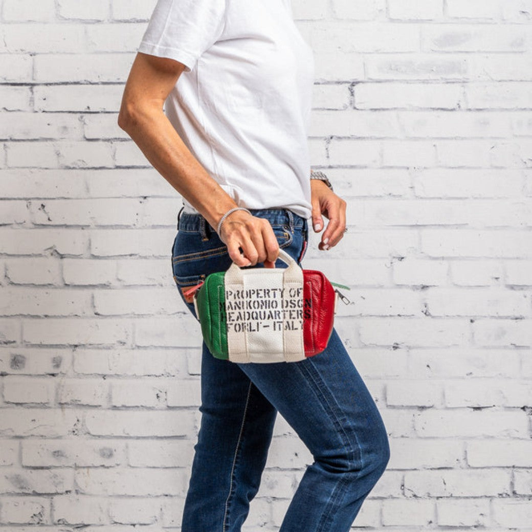 [MANIKOMIO DSGN]BB / ITALIAN FLAG LEATHER