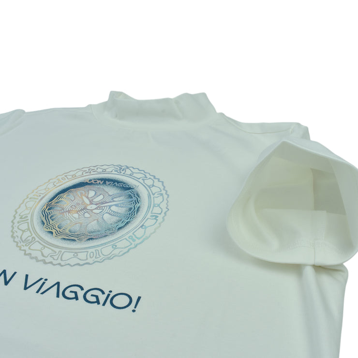 【BUON VIAGGIO】2025ss ボーンビアッジョ モックシャツ WHITE (BOV-BV01M-WHITE)
