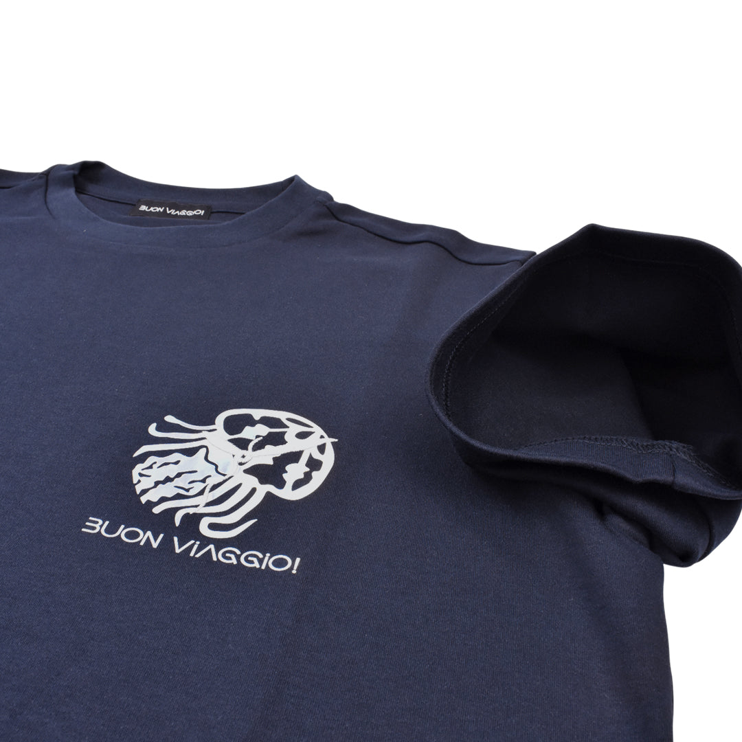 【BUON VIAGGIO】2025ss ボーンビアッジョ Tシャツ NAVY (BOV-BV02-NAVY)