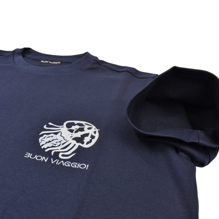 【BUON VIAGGIO】2025ss ボーンビアッジョ Tシャツ NAVY (BOV-BV02-NAVY)