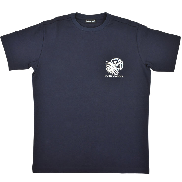 【BUON VIAGGIO】2025ss ボーンビアッジョ Tシャツ NAVY (BOV-BV02-NAVY)