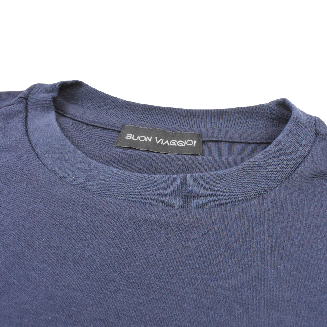 【BUON VIAGGIO】2025ss ボーンビアッジョ Tシャツ NAVY (BOV-BV02-NAVY)