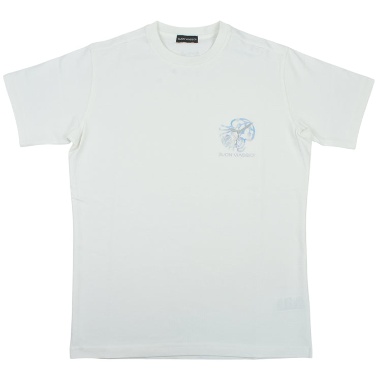 【BUON VIAGGIO】2025ss ボーンビアッジョ Tシャツ WHITE (BOV-BV02-WHITE)
