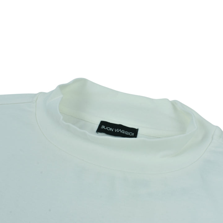 【BUON VIAGGIO】2025ss ボーンビアッジョ モックシャツ WHITE (BOV-BV02M-WHITE)