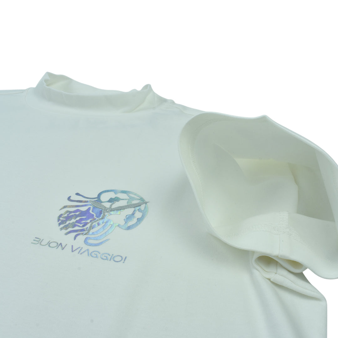 【BUON VIAGGIO】2025ss ボーンビアッジョ モックシャツ WHITE (BOV-BV02M-WHITE)
