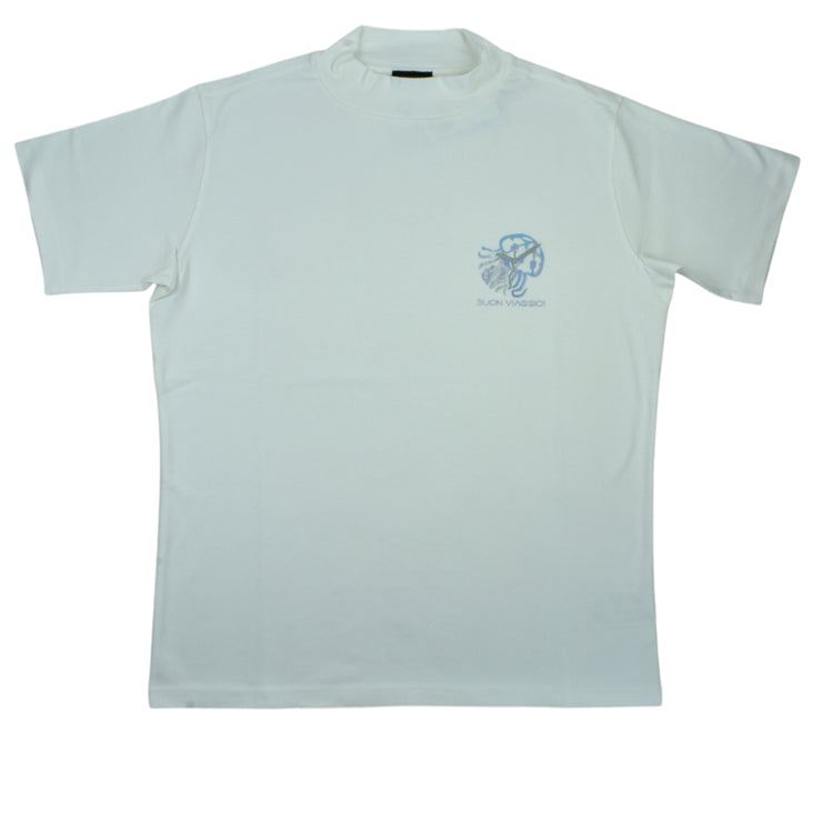 【BUON VIAGGIO】2025ss ボーンビアッジョ モックシャツ WHITE (BOV-BV02M-WHITE)