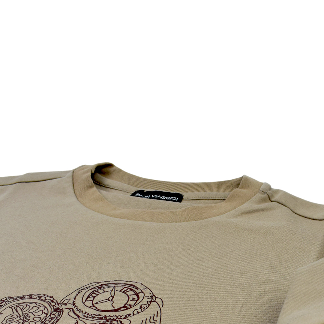 【BUON VIAGGIO】2025ss ボーンビアッジョ Tシャツ MOCA(BOV-BV03-MOCA)