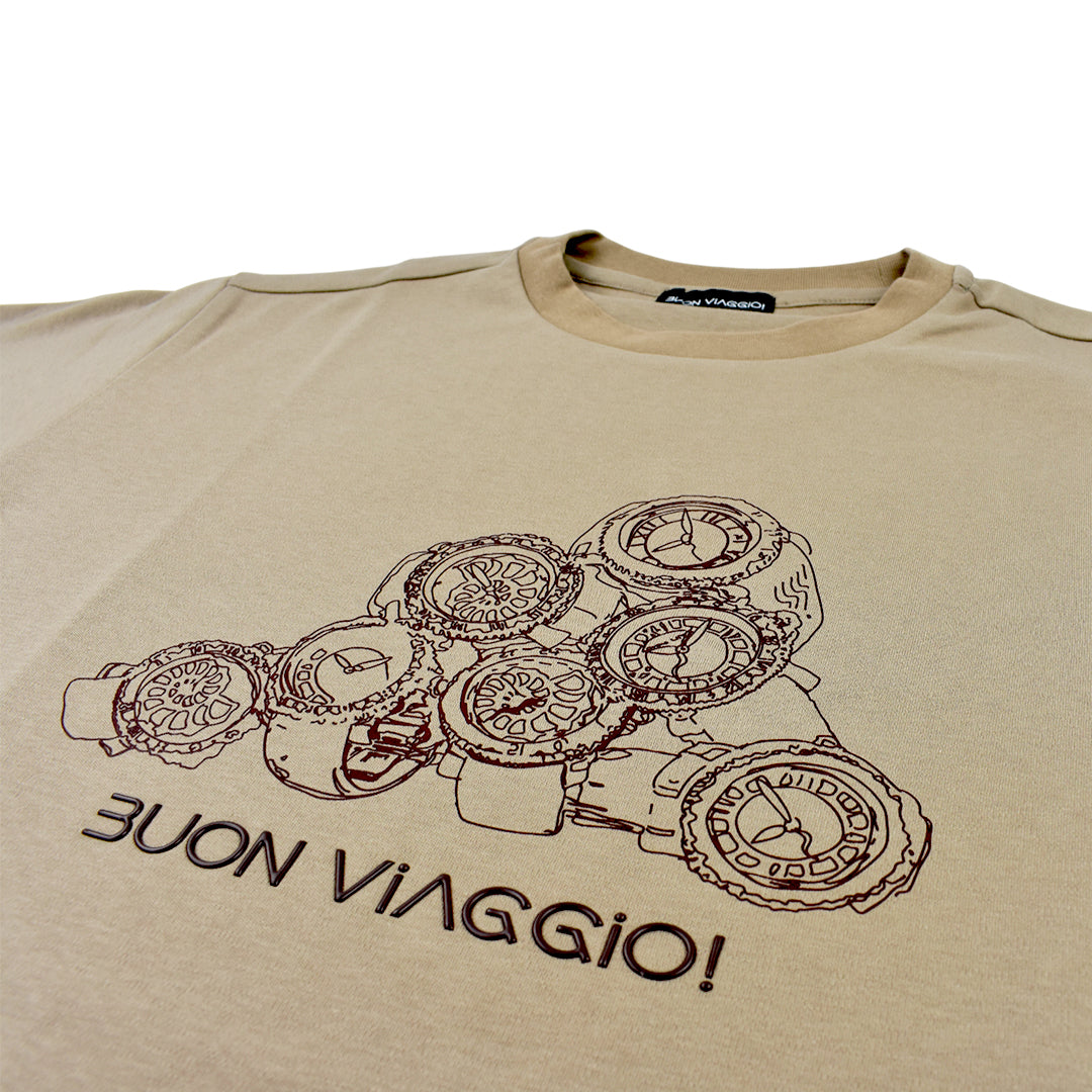 【BUON VIAGGIO】2025ss ボーンビアッジョ Tシャツ MOCA(BOV-BV03-MOCA)