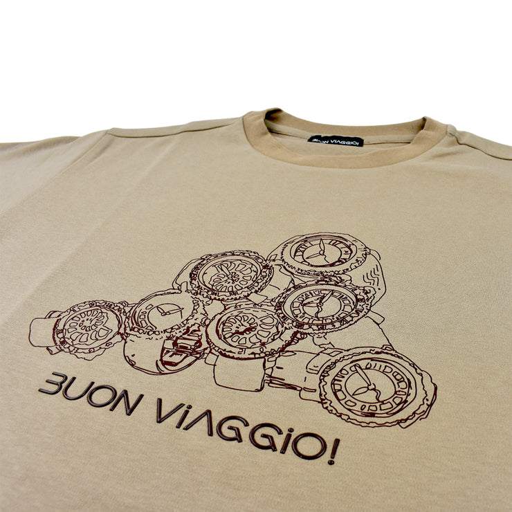 【BUON VIAGGIO】2025ss ボーンビアッジョ Tシャツ MOCA(BOV-BV03-MOCA)