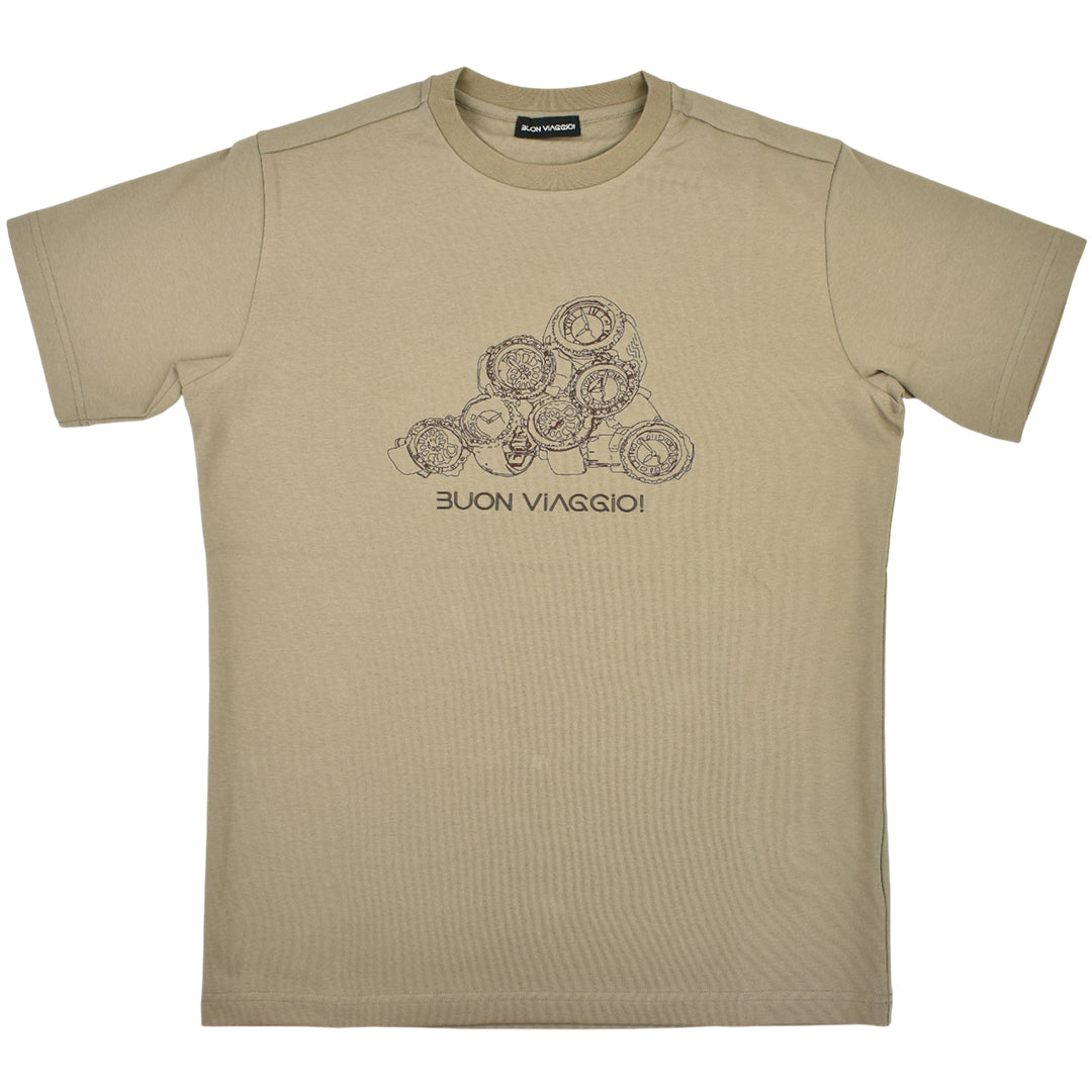 【BUON VIAGGIO】2025ss ボーンビアッジョ Tシャツ MOCA(BOV-BV03-MOCA)