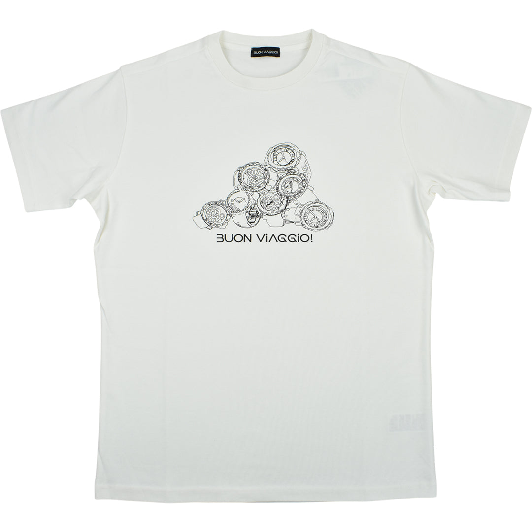 【BUON VIAGGIO】2025ss ボーンビアッジョ Tシャツ WHITE(BOV-BV03-WHITE)