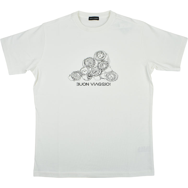 【BUON VIAGGIO】2025ss ボーンビアッジョ Tシャツ WHITE(BOV-BV03-WHITE)