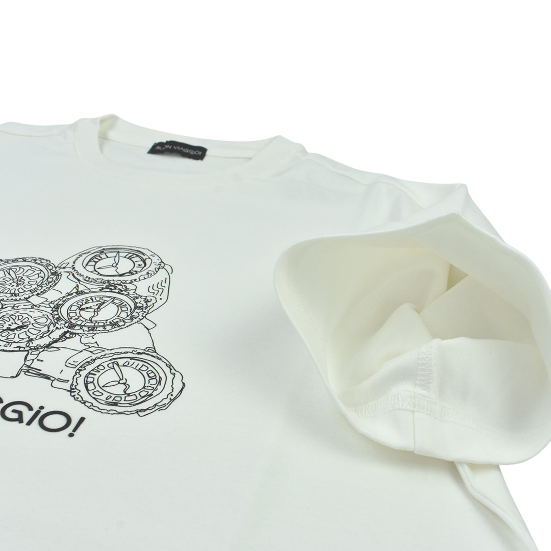 【BUON VIAGGIO】2025ss ボーンビアッジョ Tシャツ WHITE(BOV-BV03-WHITE)