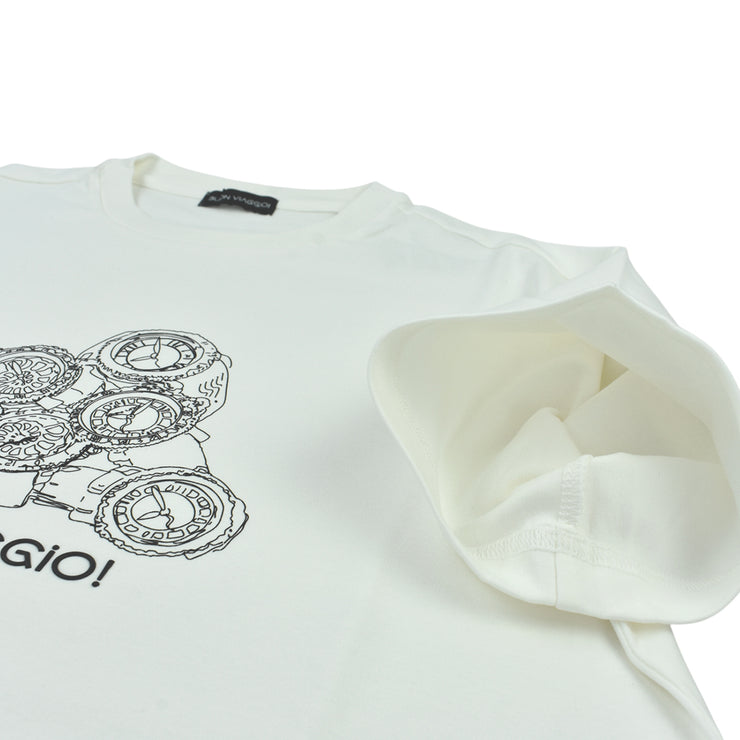 【BUON VIAGGIO】2025ss ボーンビアッジョ Tシャツ WHITE(BOV-BV03-WHITE)