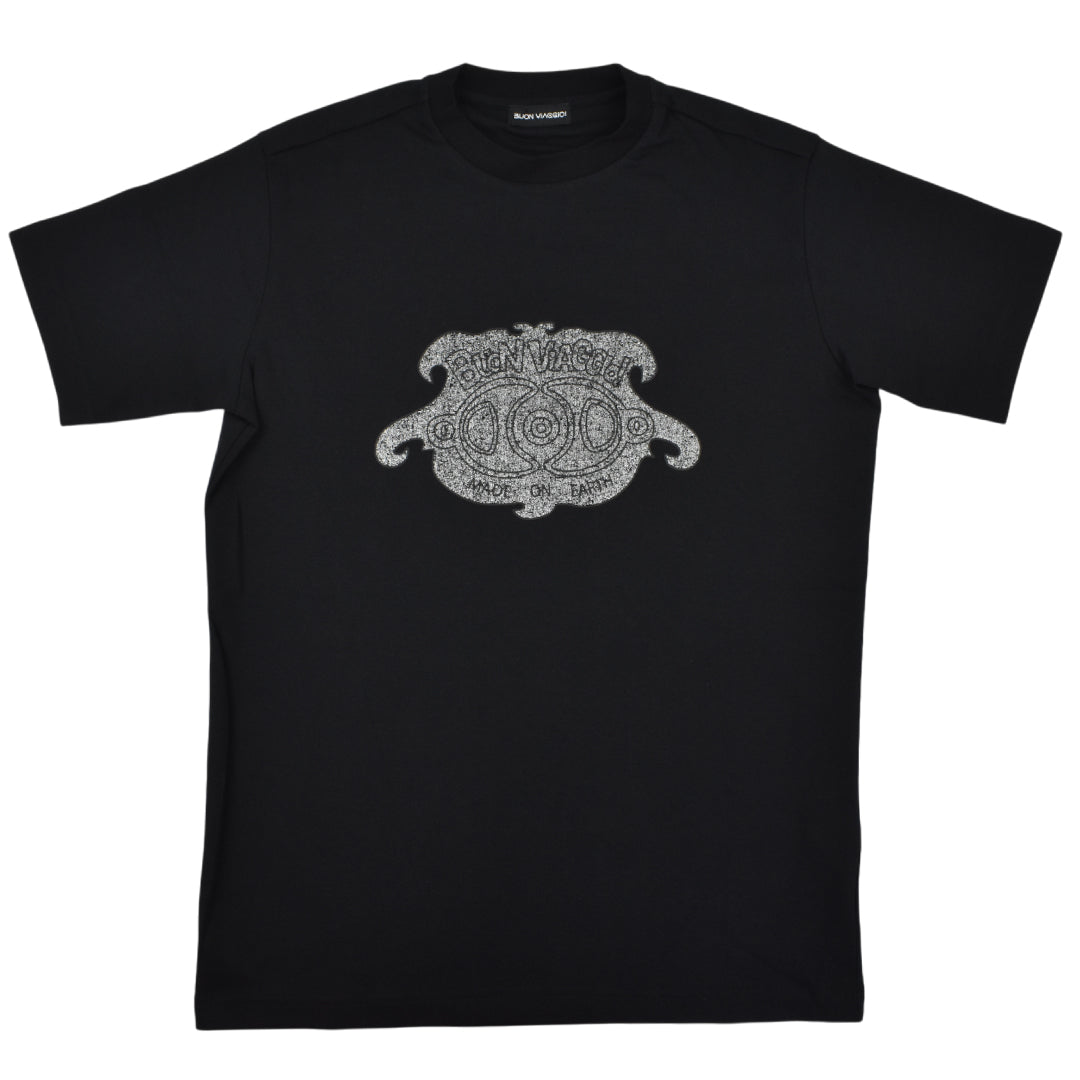 【BUON VIAGGIO】2025ss ボーンビアッジョ Tシャツ BLACK (BOV-BV04-BLACK)