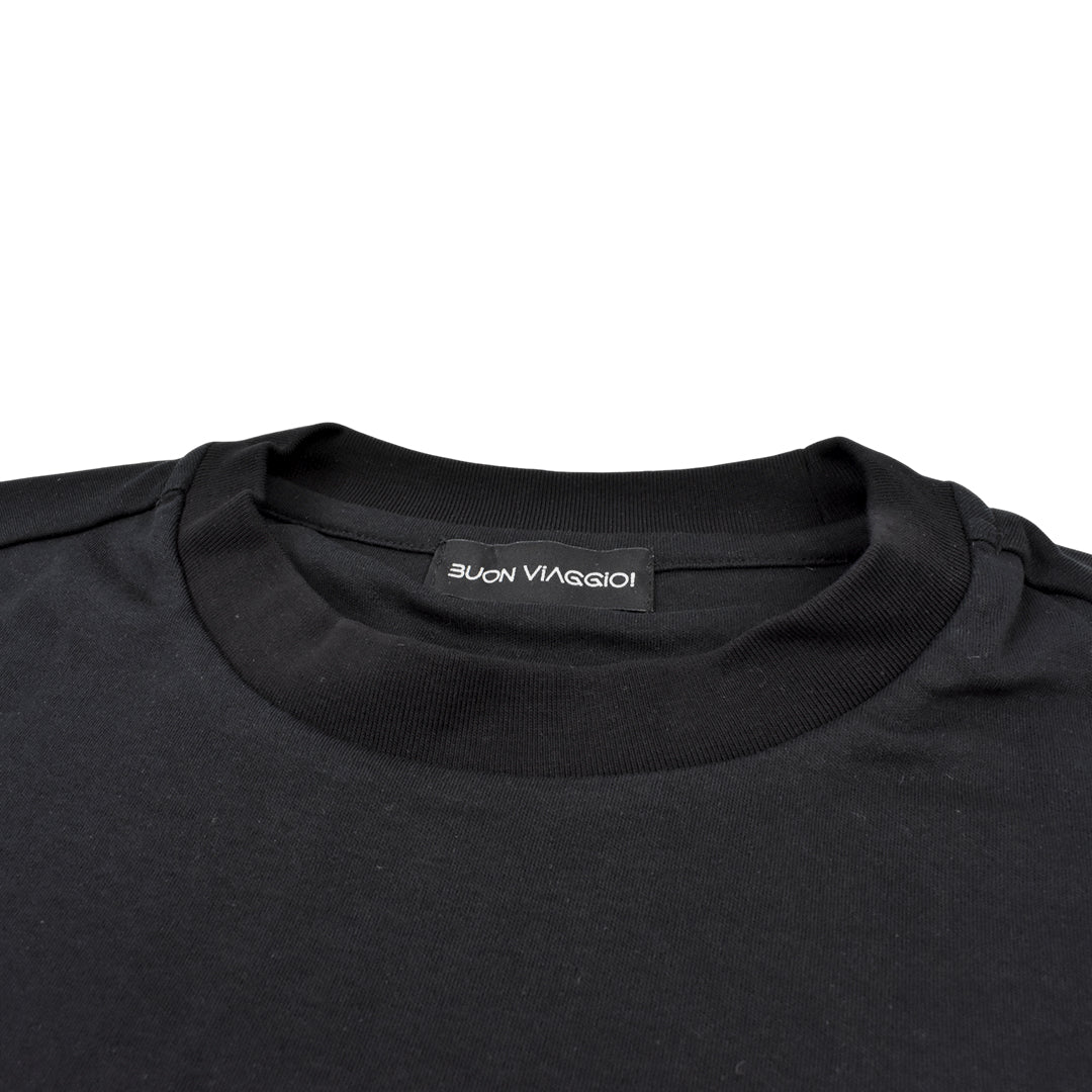 【BUON VIAGGIO】2025ss ボーンビアッジョ Tシャツ BLACK (BOV-BV04-BLACK)