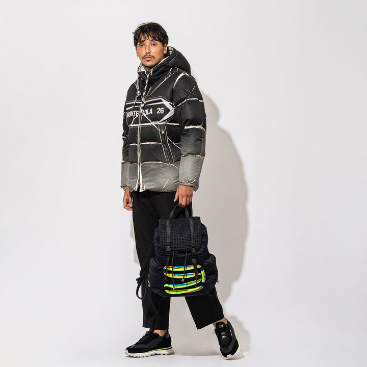 【L4K3 × Plus】Down Jacket  (BKxGY)