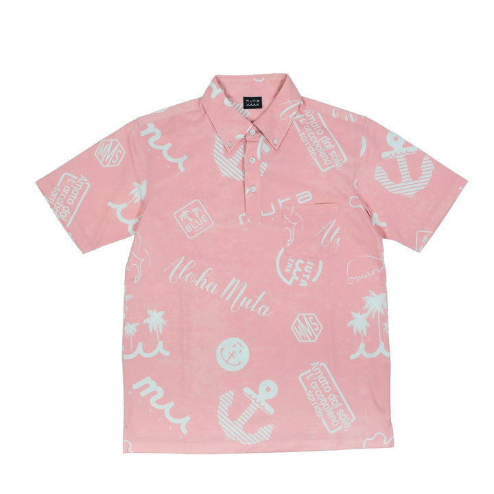 [MGBG-446334-PK] Random Logo Polo Shirt / PINK