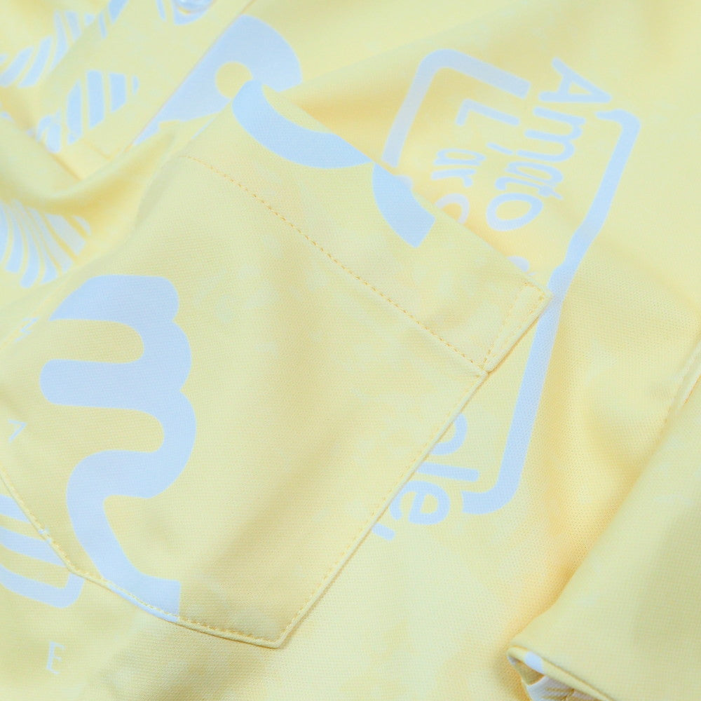 [MGBG-446334-YL] Random logo polo shirt / YELLOW