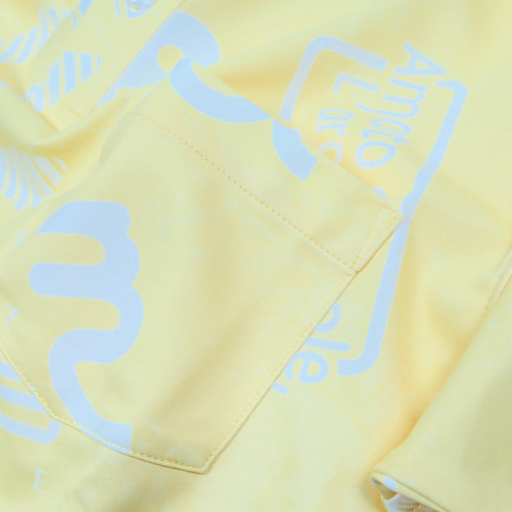 [MGBG-446334-YL] Random logo polo shirt / YELLOW