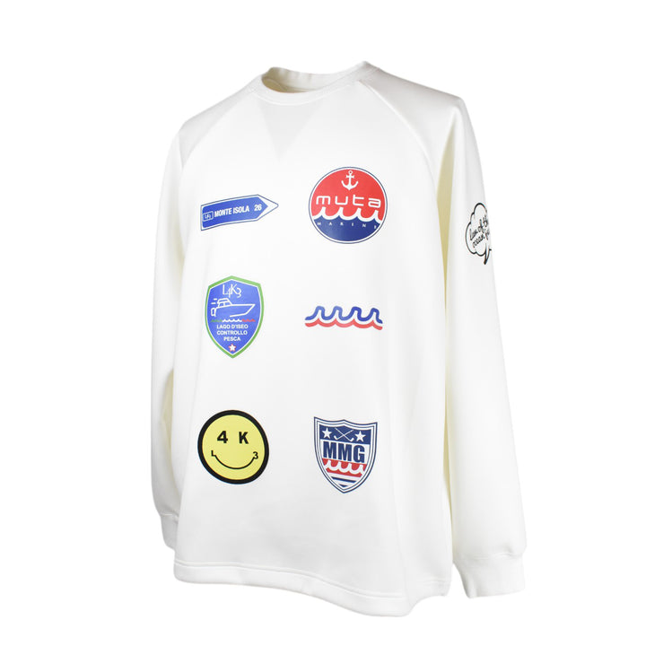 [L4K3×muta] [L4K-SPJC443423LK] Drawstring Sweatshirt / WHITE/COLOR 