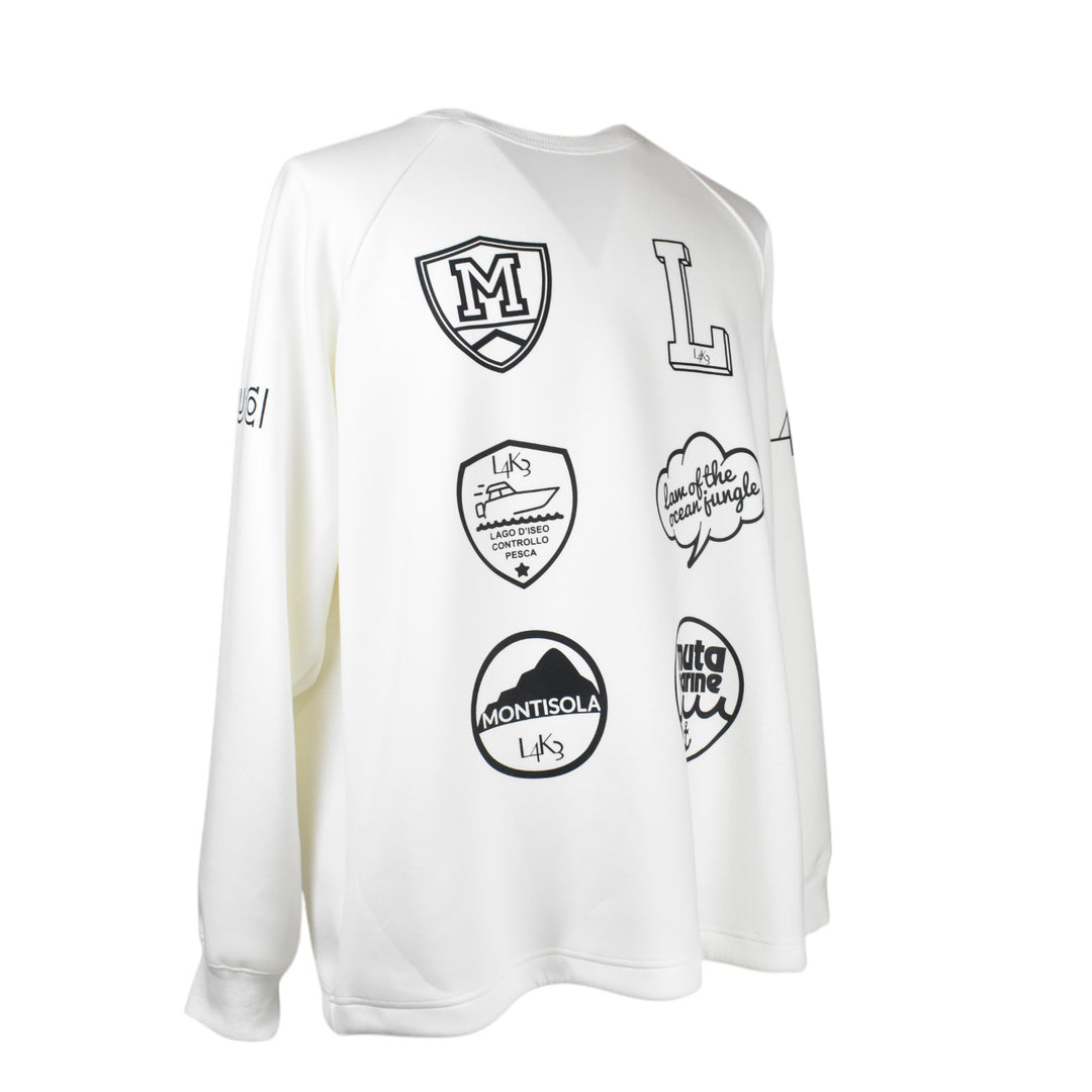 [L4K3][L4K-SPJC443422LK] L4K3×MUTA Drawstring Sweatshirt / WHITE 