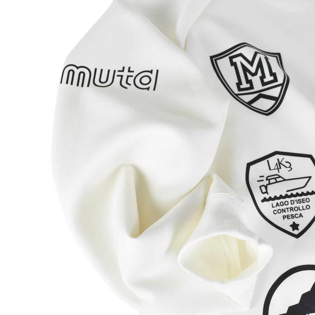 [L4K3][L4K-SPJC443422LK] L4K3×MUTA Drawstring Sweatshirt / WHITE 