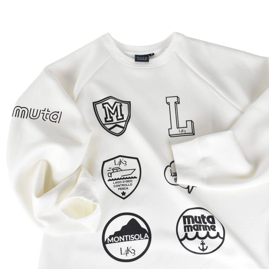 [L4K3][L4K-SPJC443422LK] L4K3×MUTA Drawstring Sweatshirt / WHITE 