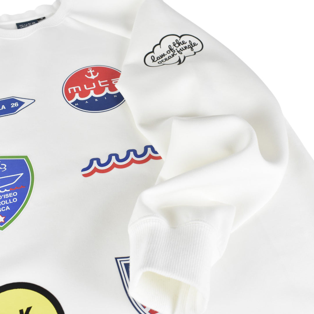 [L4K3×muta] [L4K-SPJC443423LK] Drawstring Sweatshirt / WHITE/COLOR 