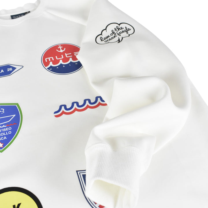 [L4K3×muta] [L4K-SPJC443423LK] Drawstring Sweatshirt / WHITE/COLOR 