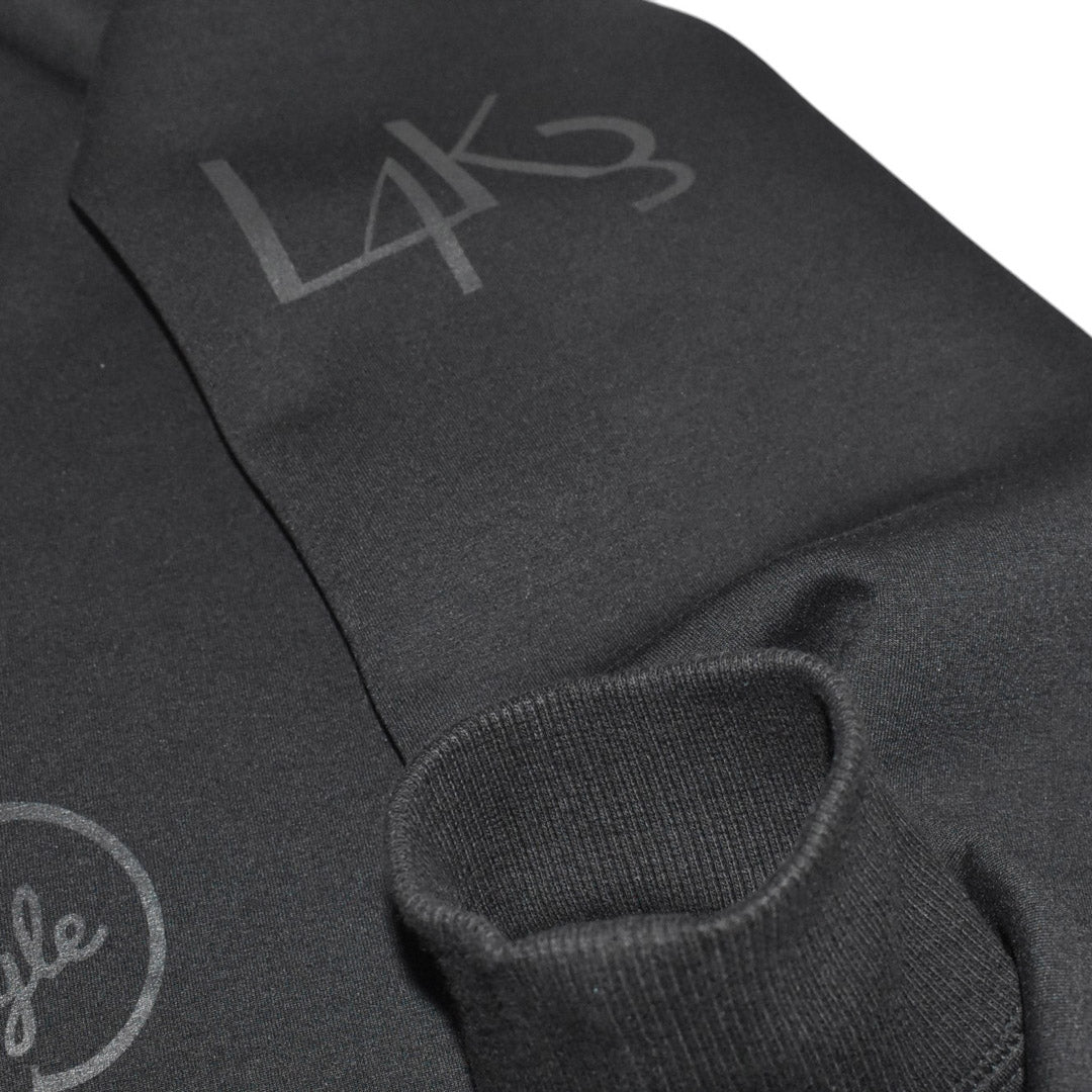[L4K3][L4K-SPJC443422LK] L4K3×MUTA Drawstring Sweatshirt / BLACK 