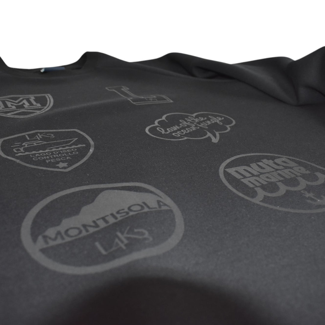 [L4K3][L4K-SPJC443422LK] L4K3×MUTA Drawstring Sweatshirt / BLACK 
