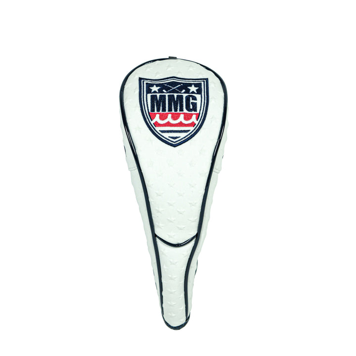 [L4K3] FAIRWAY WOOD HEAD COVER STAR WHITE MUTA
