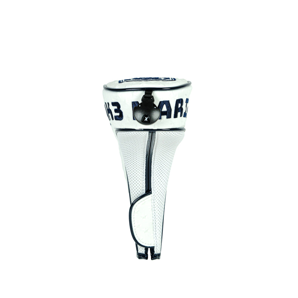 [L4K3] FAIRWAY WOOD HEAD COVER STAR WHITE MUTA